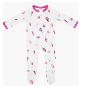 Kyte BABY raspberry shell footie
